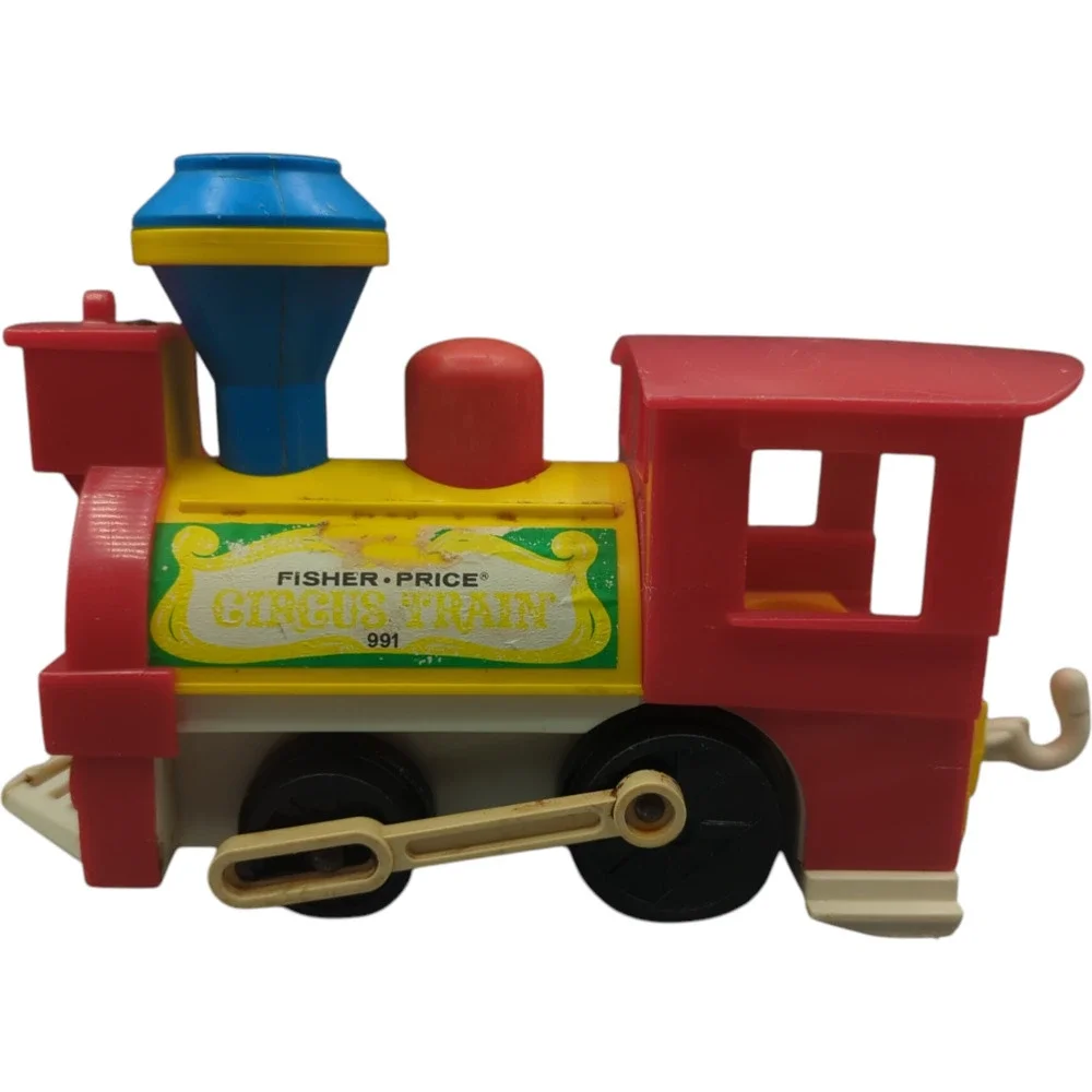 Vintage Fisher Price 1971 Circus Train 991‎ Little People 3 Pieces